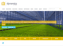Tablet Screenshot of dynamicssoftware.com